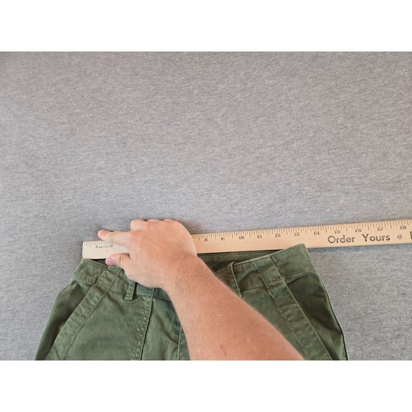 Nili Lotan Cropped Military Pants Size 00 Army Green 80 NL 111/88 Zip Ankles - Picture 7 of 11